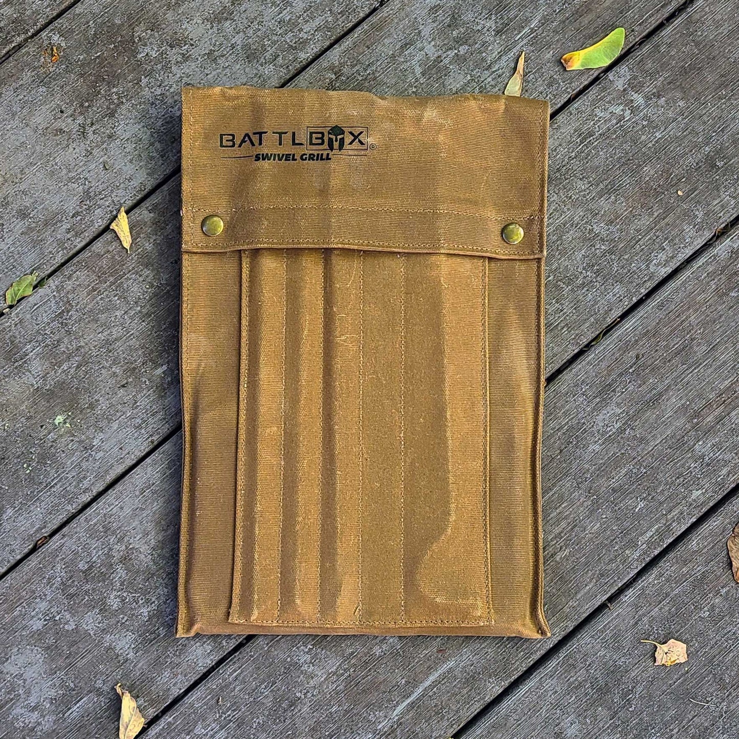 BattlBox Bushcraft Swivel Grill Set w/ Waxed Canvas Carrying Case - Angler's Pro Tackle & Outdoors