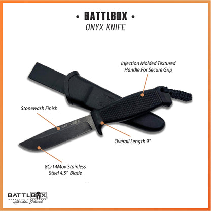 BattlBox Onyx Fixed Blade Knife - Angler's Pro Tackle & Outdoors