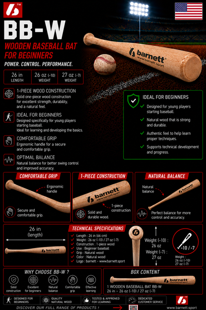 Barnett BB-W Wooden baseball bat