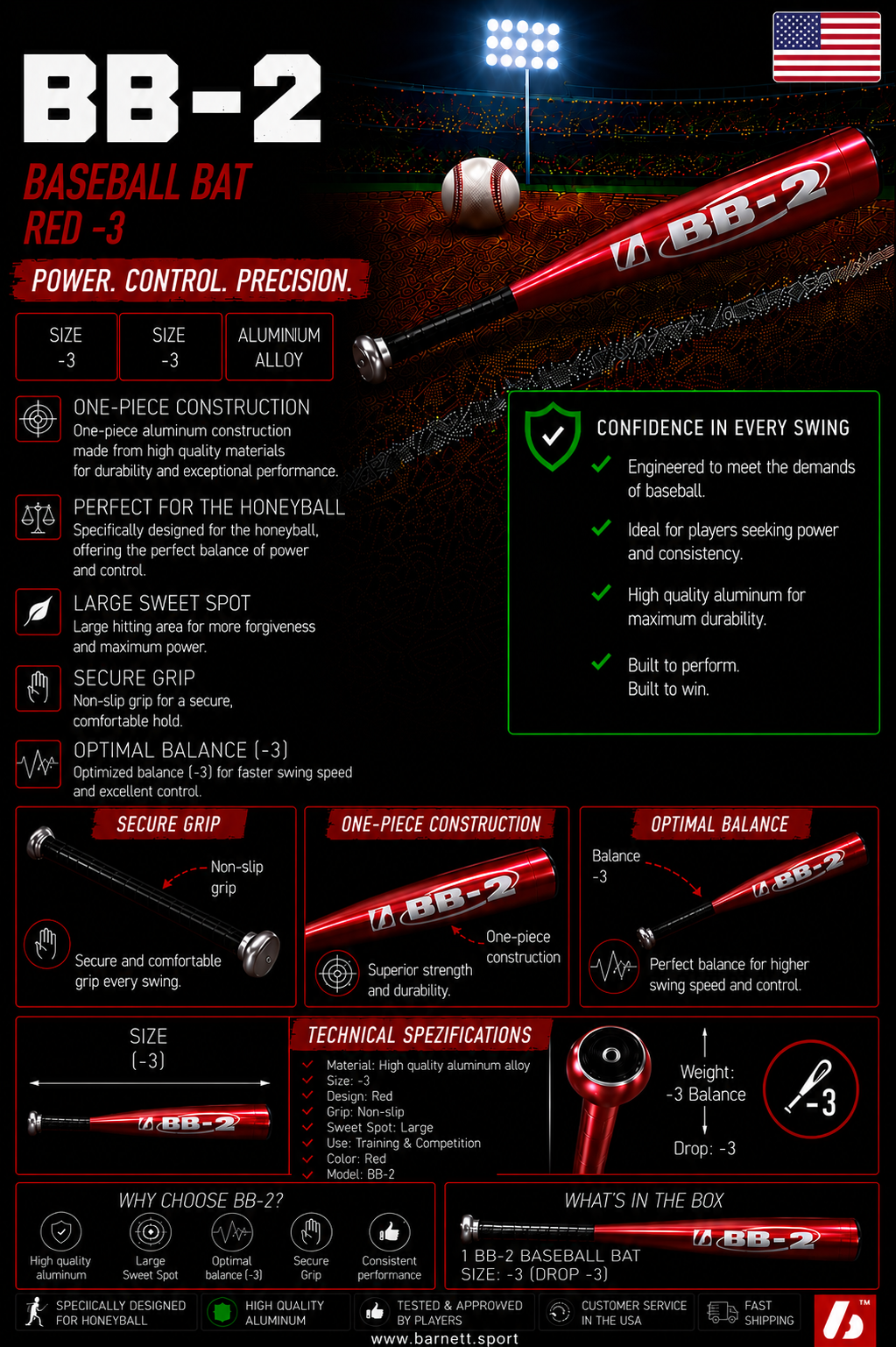 Barnett BB-2 Baseball bat