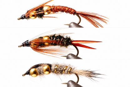 Stone Creek Double Bead - Pheasant Tail / Prince / Gold Rib Hare's Ear
