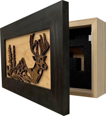 Bellewood Designs - Secure Gun Cabinet with Deer Scene