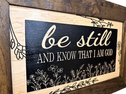 Bellewood Designs - Bible Verse Decorative & Secure Wall-Mounted Gun Cabinet