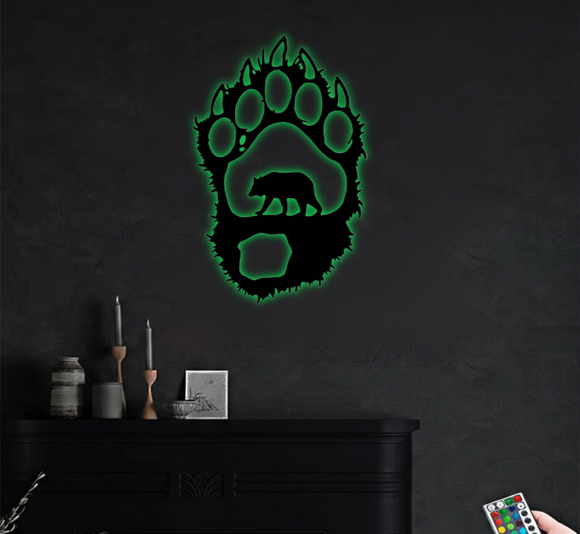 MetalPlex - Bear Paw - Metal Wall Art