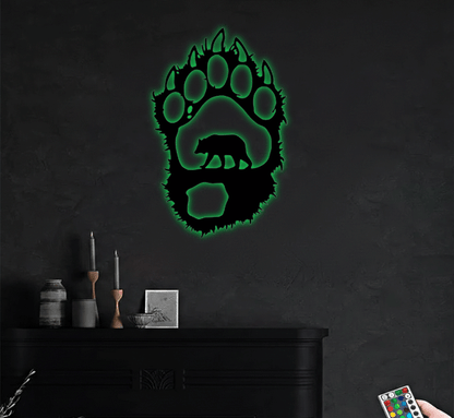 MetalPlex - Bear Paw - Metal Wall Art