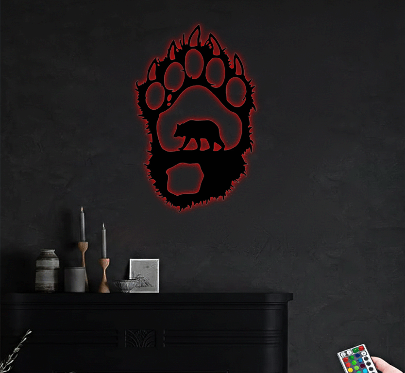 MetalPlex - Bear Paw - Metal Wall Art