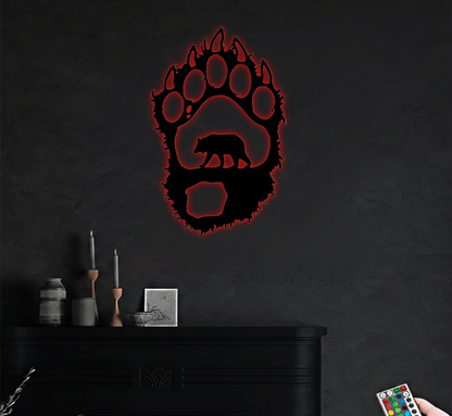 MetalPlex - Bear Paw - Metal Wall Art