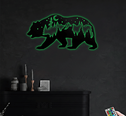 MetalPlex - Bear - Metal Wall Art