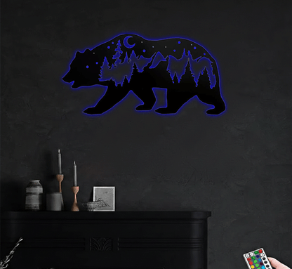 MetalPlex - Bear - Metal Wall Art