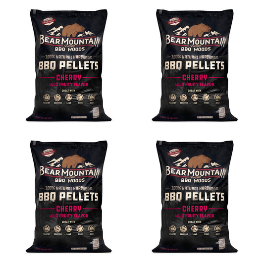 Bear Mountain BBQ All Natural Hardwood Cherry Smoker Pellets, 20 lbs (4 Pack) - Angler's Pro Tackle & Outdoors