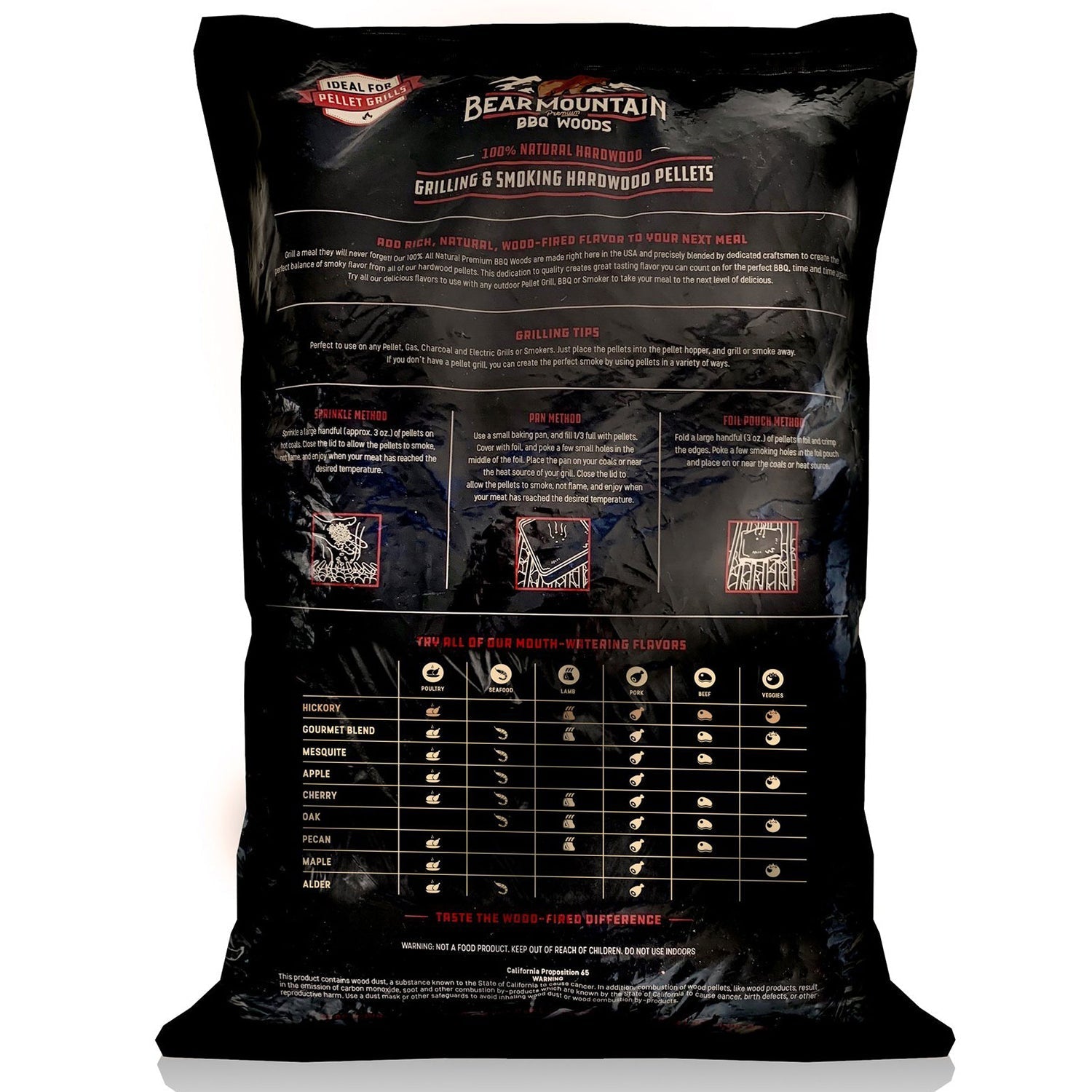 Bear Mountain BBQ All Natural Hardwood Oak BBQ Smoker Pellets, 20 lbs (4 Pack) - Angler's Pro Tackle & Outdoors