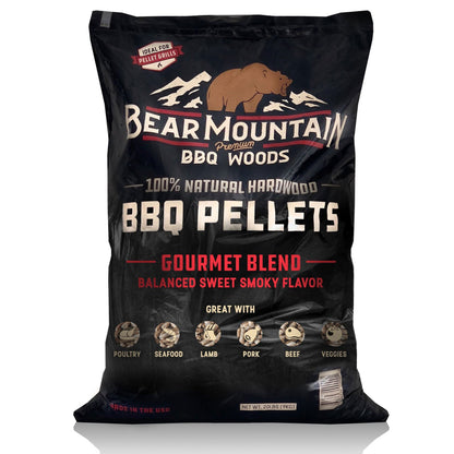 Bear Mountain BBQ FB99 All - Natural Hardwood Gourmet Blend Smoker Pellets, 40 lbs - Angler's Pro Tackle & Outdoors