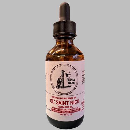 Sudsy Bear Ol' Saint Nick Organic Beard Oil
