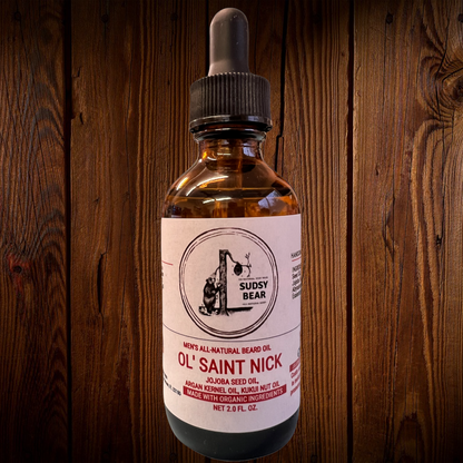 Sudsy Bear Ol' Saint Nick Organic Beard Oil