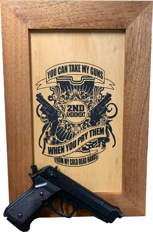 Bellewood Designs - 2nd Amendment Take My Guns Hidden Gun Storage Wall Decor - Angler's Pro Tackle & Outdoors