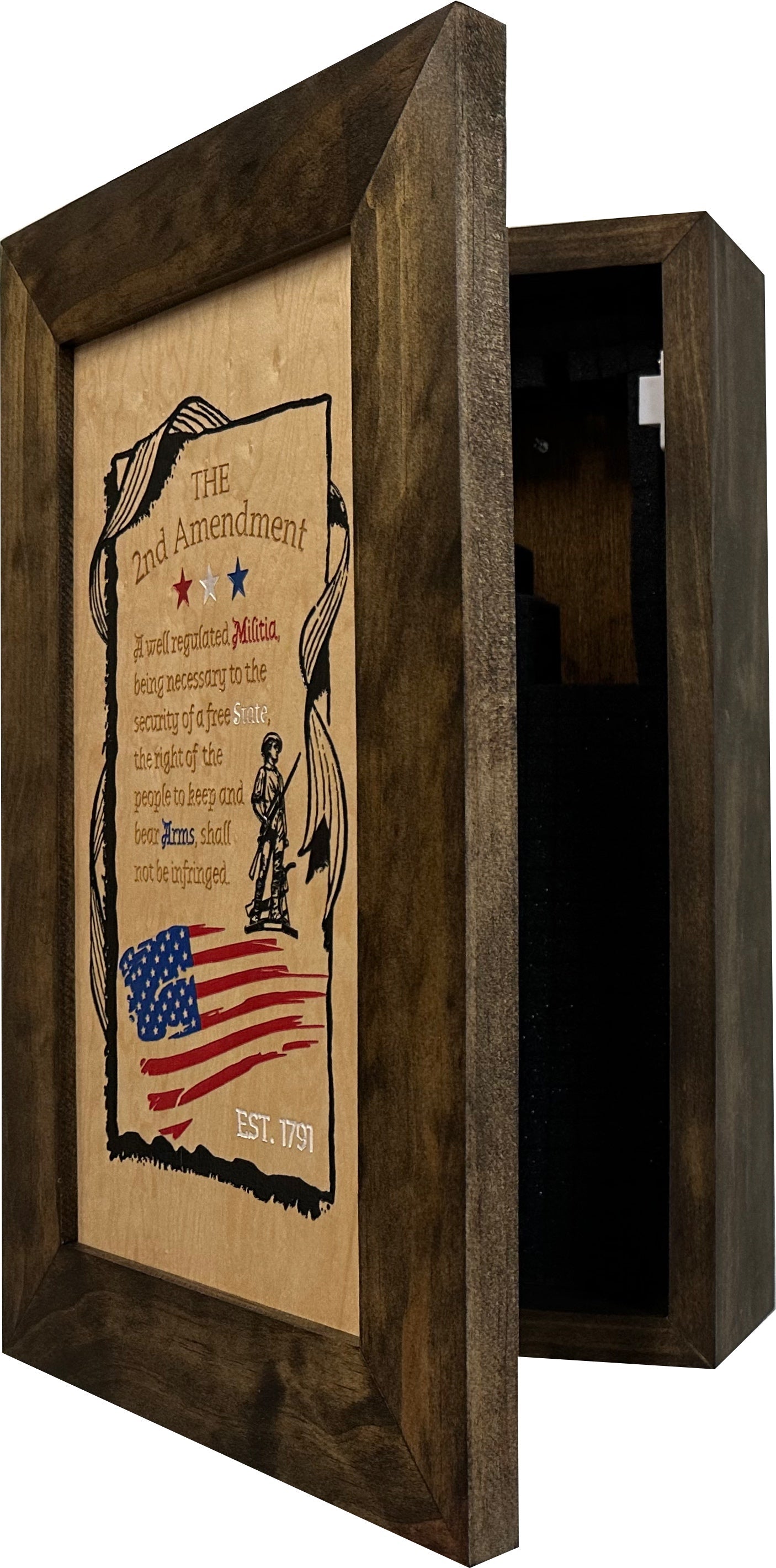 Bellewood Designs - 2nd Amendment Wall Mounted Gun Safe