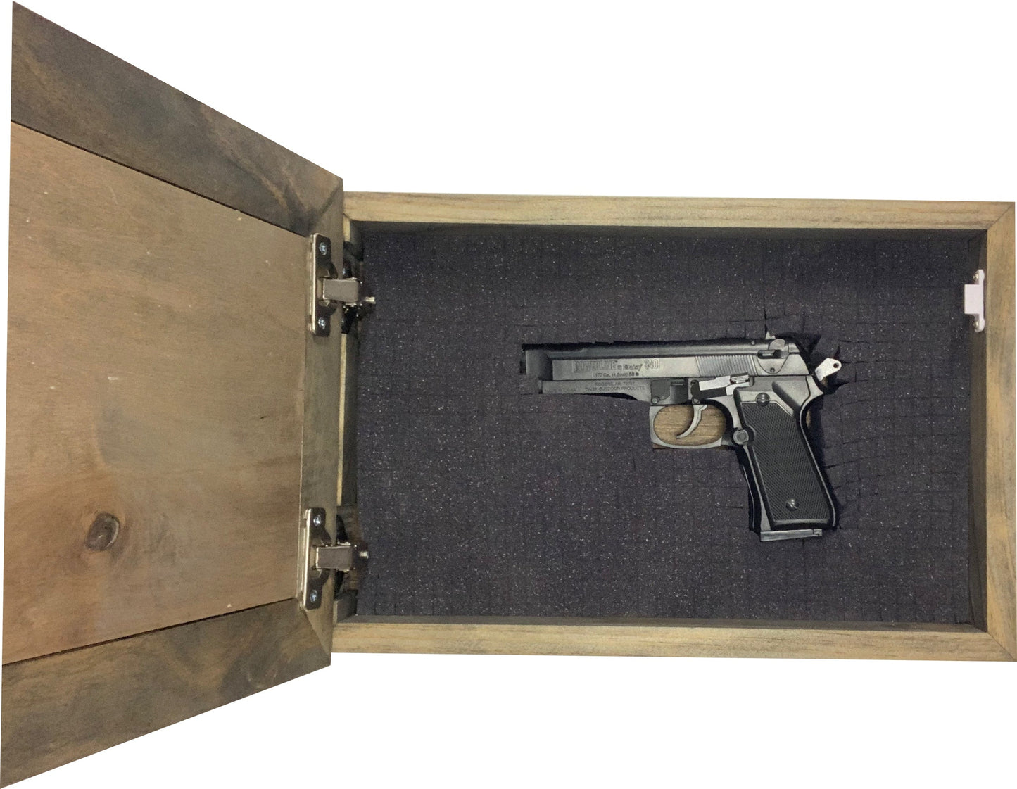 Bellewood Designs - Gun Cabinet with Skull & American Flag Design