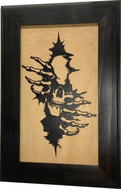 Bellewood Designs - Gothic Skull Decorative Gun Cabinet