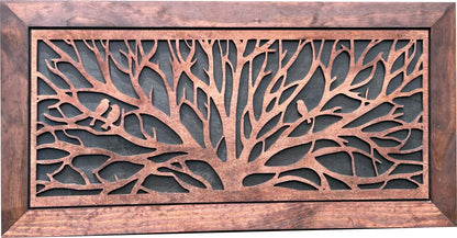 Bellewood Designs - Large Hidden Gun Storage Cabinet Tree of Life Wall Decor - Birds In a Tree Concealed Gun Cabinet - Angler's Pro Tackle & Outdoors