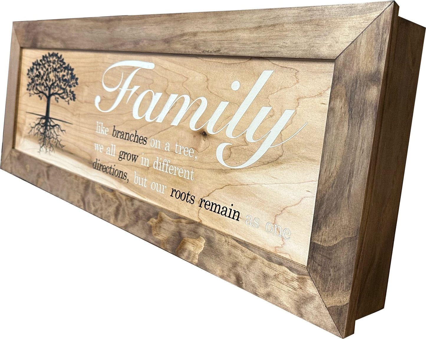 Bellewood Designs - Large Hidden Gun Storage Cabinet with Family Tree Design - Angler's Pro Tackle & Outdoors