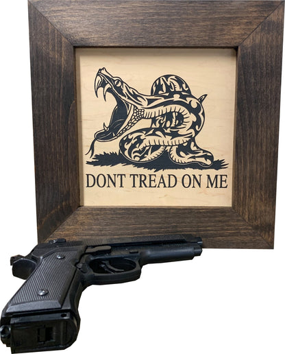 Bellewood Designs - Second Amendment Hidden Gun Safe, 2nd Amendment DONT TREAD ON ME Concealment Shelf - Angler's Pro Tackle & Outdoors