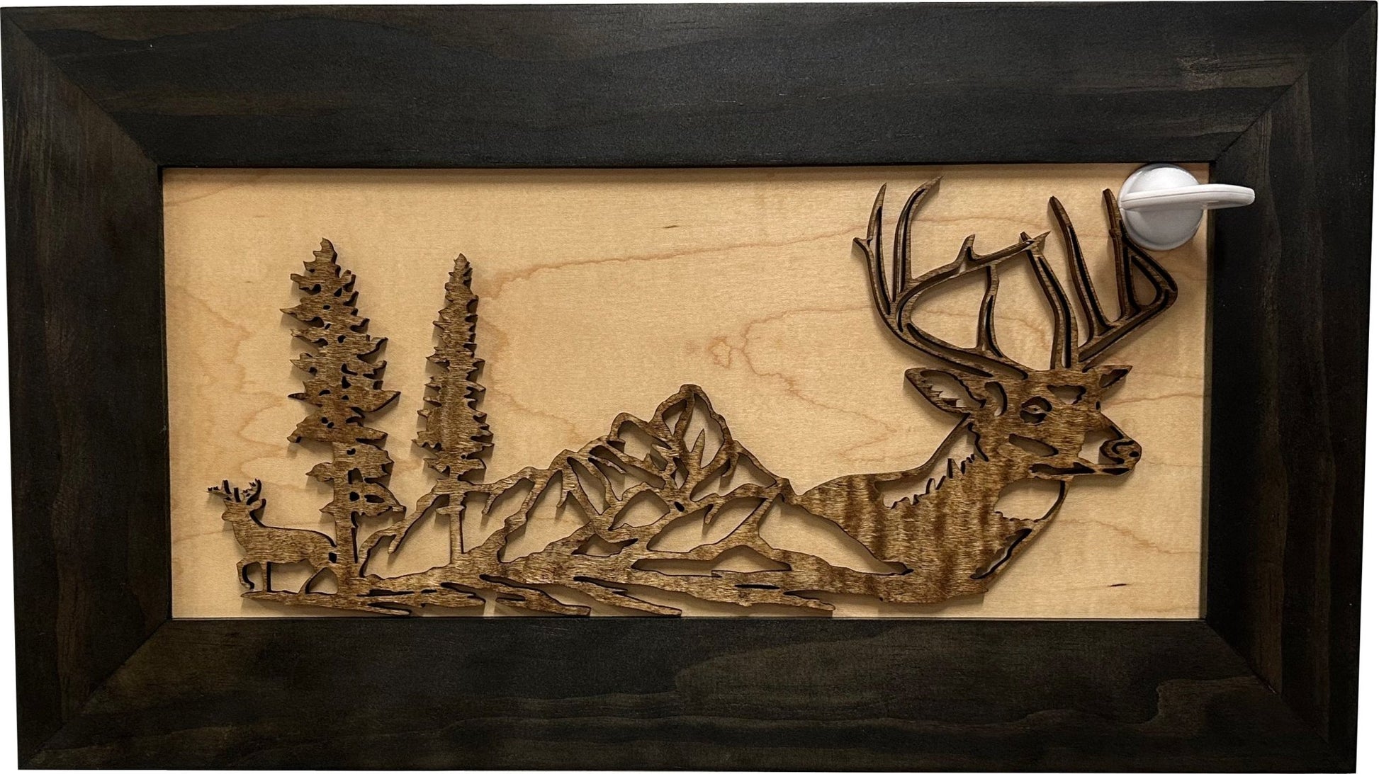 Bellewood Designs - Secure Gun Cabinet with Deer Scene - Angler's Pro Tackle & Outdoors