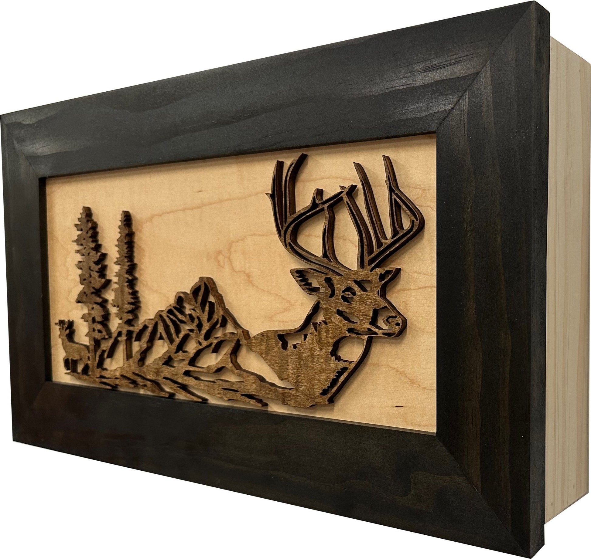 Bellewood Designs - Secure Gun Cabinet with Deer Scene - Angler's Pro Tackle & Outdoors