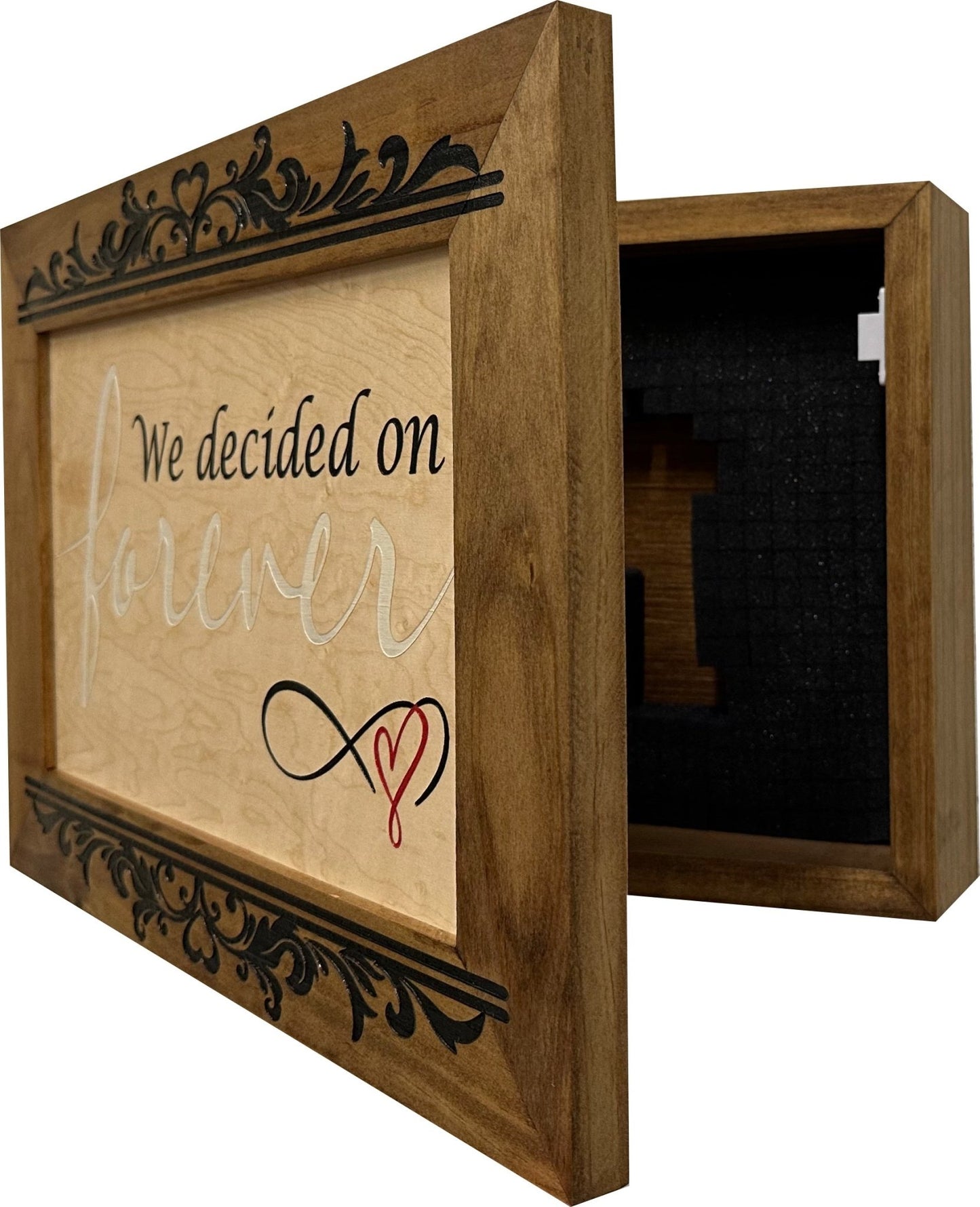 Bellewood Designs - We Decided On Forever Decorative Wall - Mounted Secure Gun Cabinet - Angler's Pro Tackle & Outdoors