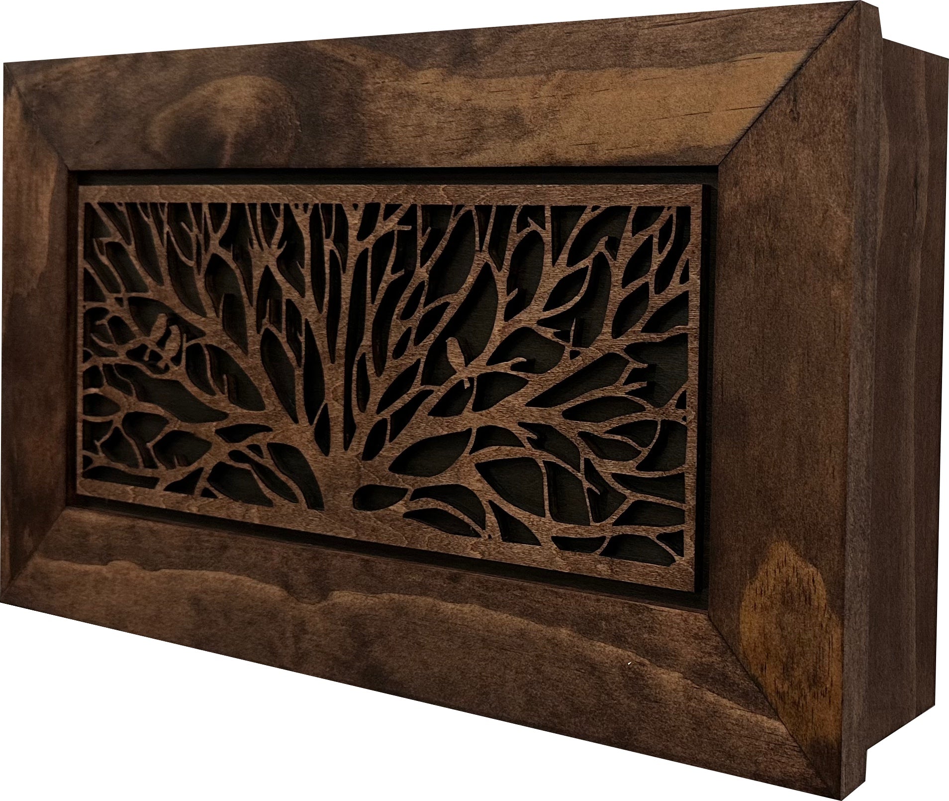 Bellewood Designs - Wood Gun Cabinet Birds In A Tree Wall Decoration - Hidden Gun Safe To Securely Store Your Gun In Plain Sight - Angler's Pro Tackle & Outdoors