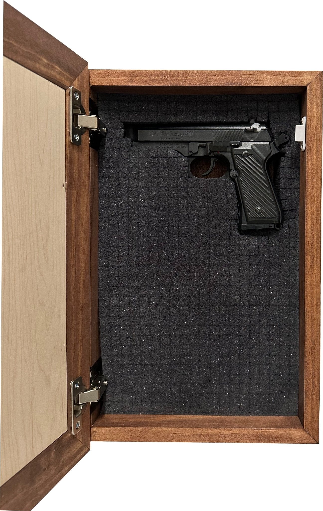 Bellewood Designs - Wood Secure Gun Safe Welcome to our Home Wall Decor (Red Oak) - Angler's Pro Tackle & Outdoors