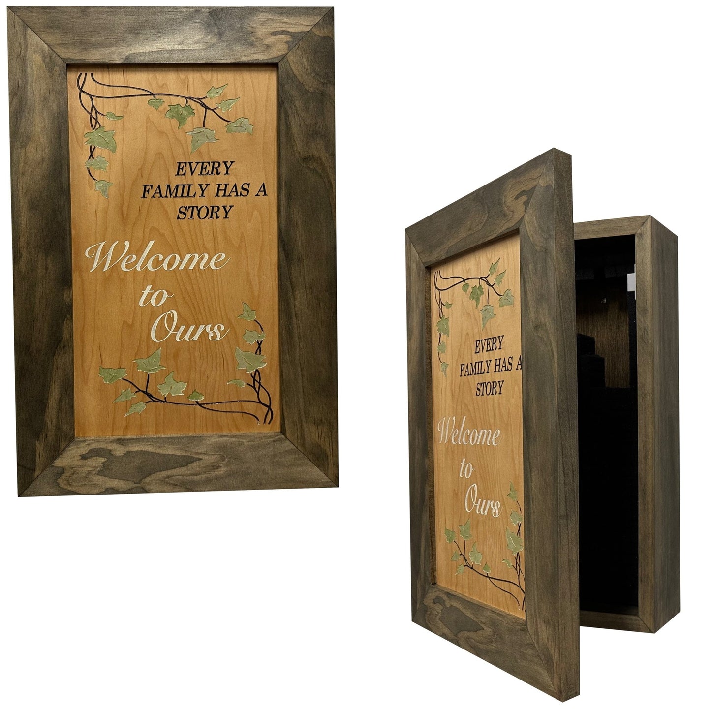 Bellewood Designs - Wooden Gun Safe Wall Mountable Decoration Every Family Has a Story Welcome to Ours … - Angler's Pro Tackle & Outdoors