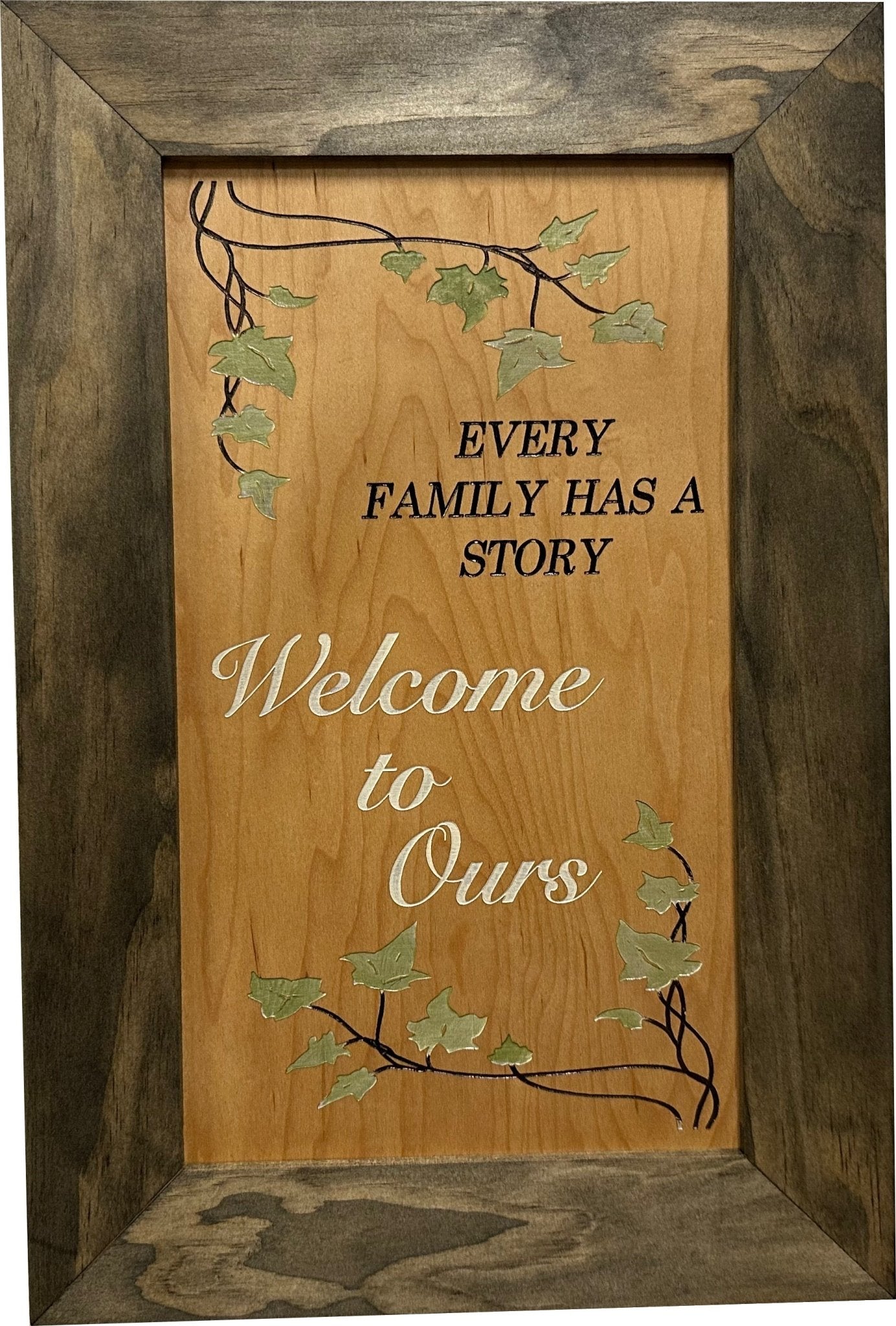 Bellewood Designs - Wooden Gun Safe Wall Mountable Decoration Every Family Has a Story Welcome to Ours … - Angler's Pro Tackle & Outdoors