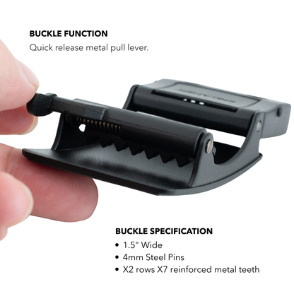 2ND AMEN Force 1.0 EDC Belt 1.5" Width Ballistic Nylon for Everyday Carry