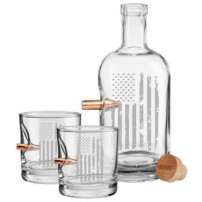 BenShot - Whiskey Decanter and Rocks Glass Set - Angler's Pro Tackle & Outdoors