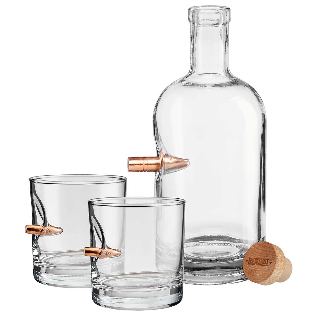 BenShot - Whiskey Decanter and Rocks Glass Set - Angler's Pro Tackle & Outdoors