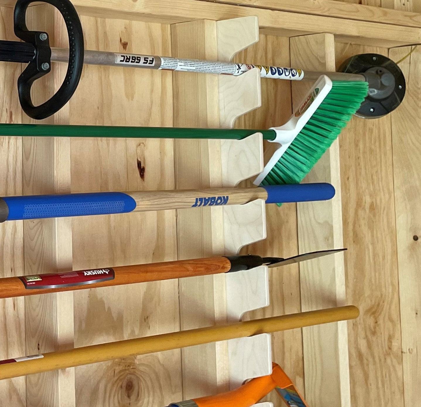 HangThis Up - Best Yard Tool Rack, Garden Tool Organizer, Shed Organization, Universal Garden Tool Storage Rack, Yard Tool Storage Rack