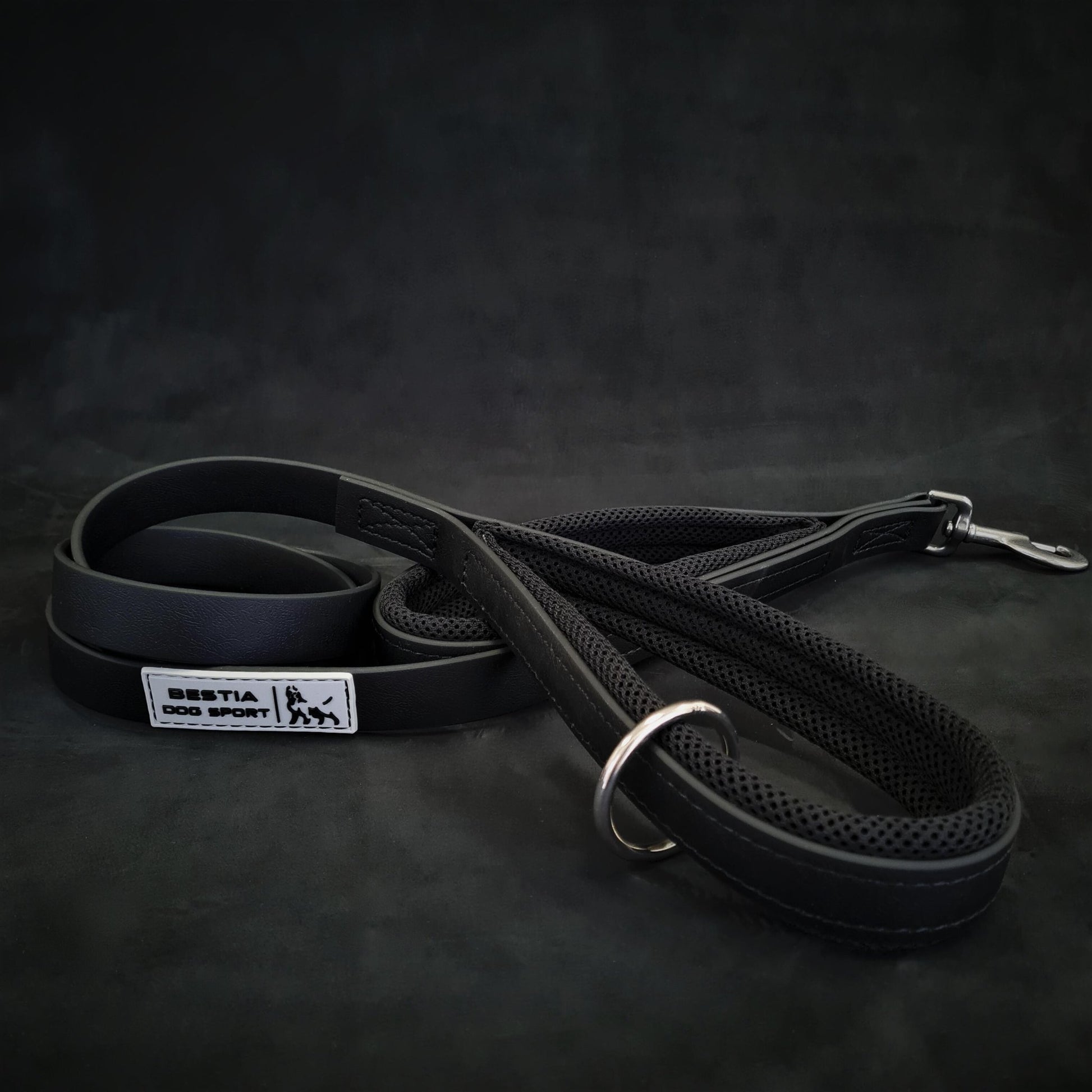 BESTIA DOG SPORT dual handle leash black - Angler's Pro Tackle & Outdoors