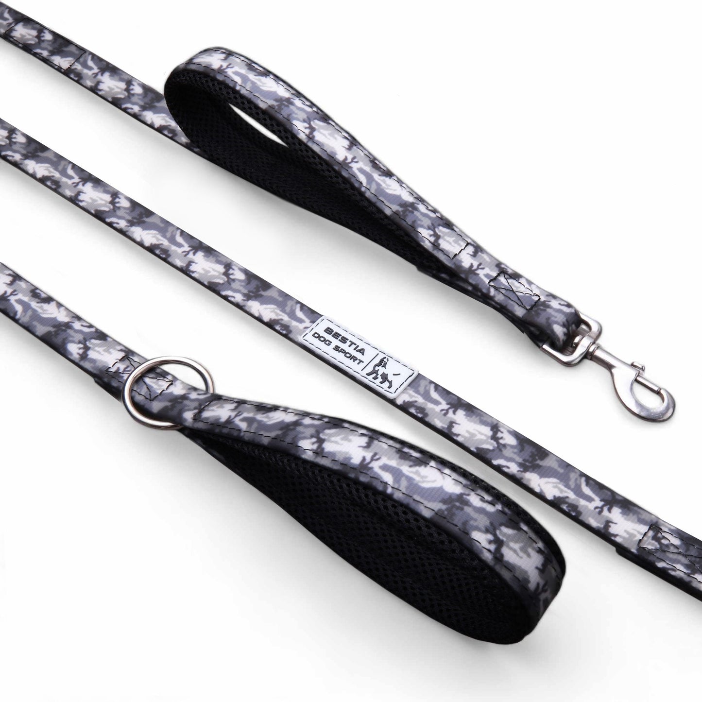 BESTIA DOG SPORT dual handle leash grey camo - Angler's Pro Tackle & Outdoors