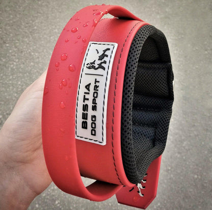 BESTIA DOG SPORT HANDLE COLLAR ALL RED - Angler's Pro Tackle & Outdoors