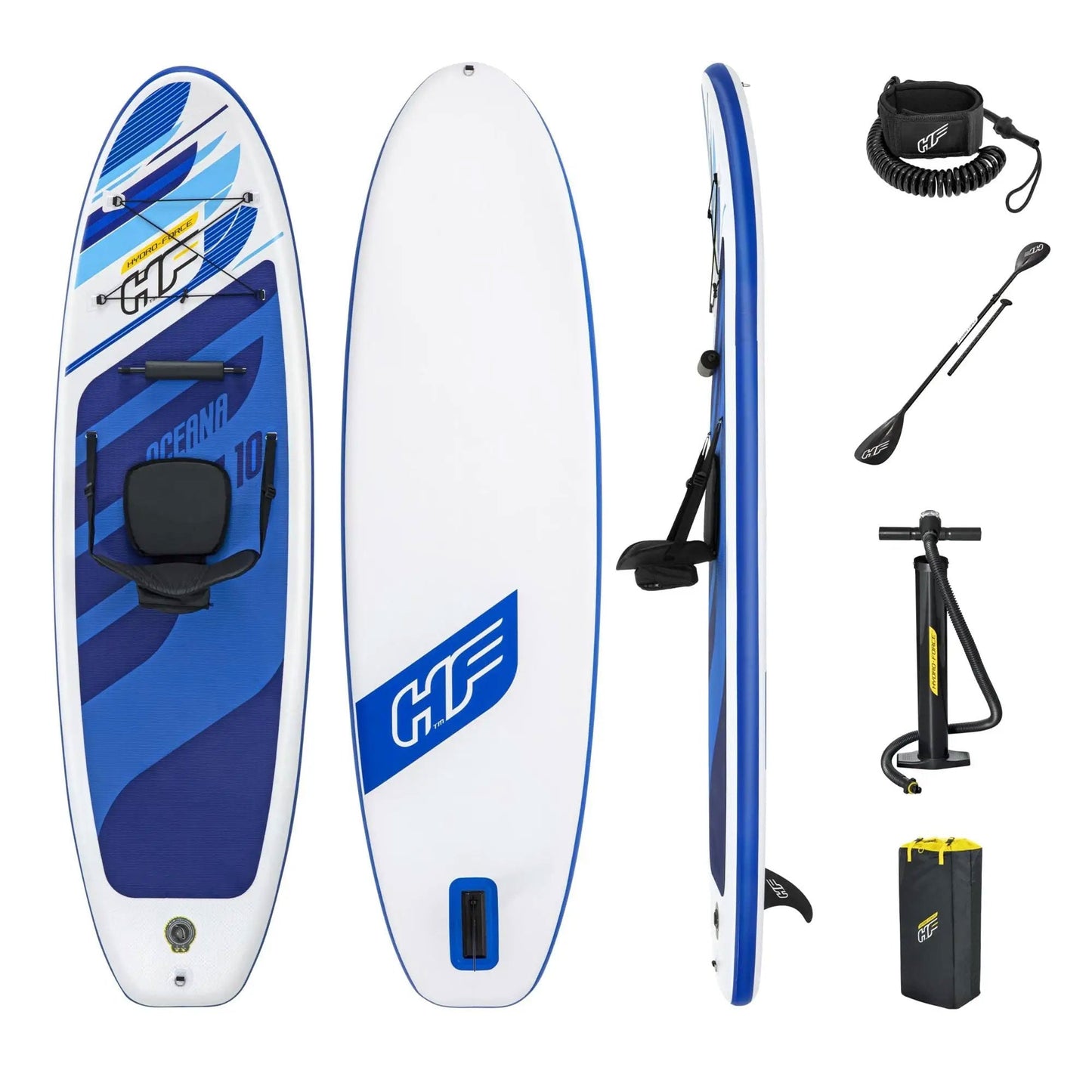 Bestway Hydro - Force Oceana Inflatable Stand - Up Paddle Board and Kayak Water Set - Angler's Pro Tackle & Outdoors
