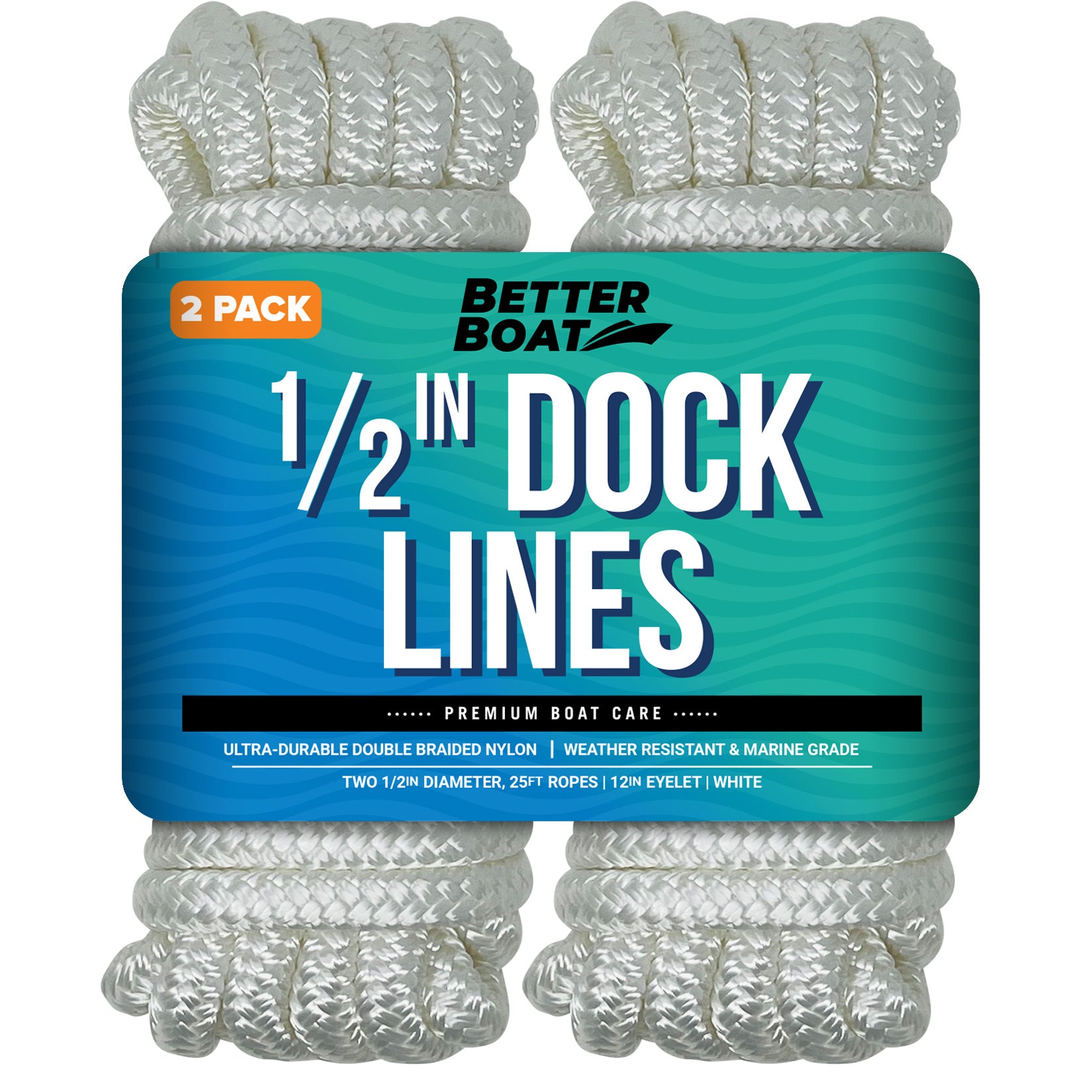 Better Boat - 1/2 Dock Lines 25FT - Angler's Pro Tackle & Outdoors