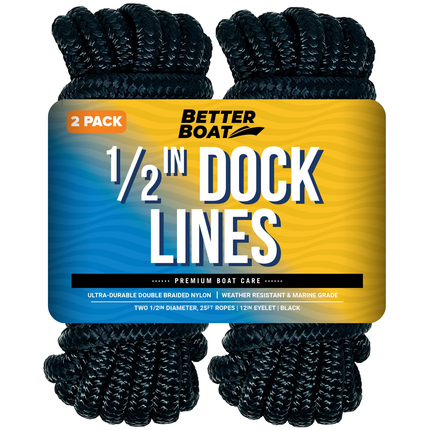 Better Boat - 1/2 Dock Lines 25FT - Angler's Pro Tackle & Outdoors