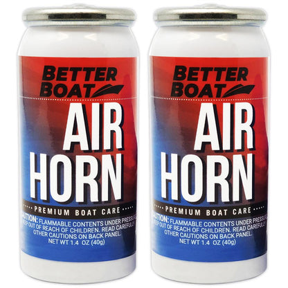 Better Boat 2 Pack Air Horn Refills for 1.4 Ounce Horn - Angler's Pro Tackle & Outdoors