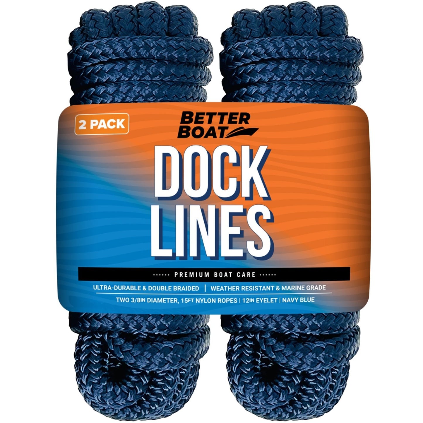 Better Boat - 3/8" Dock Lines 15FT - Angler's Pro Tackle & Outdoors