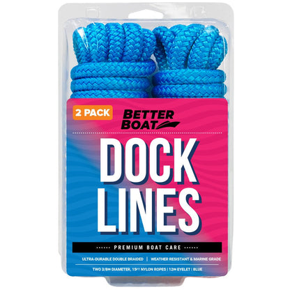 Better Boat - 3/8" Dock Lines 15FT - Angler's Pro Tackle & Outdoors