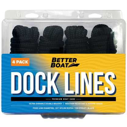 Better Boat - 3/8" Dock Lines 15FT - Angler's Pro Tackle & Outdoors