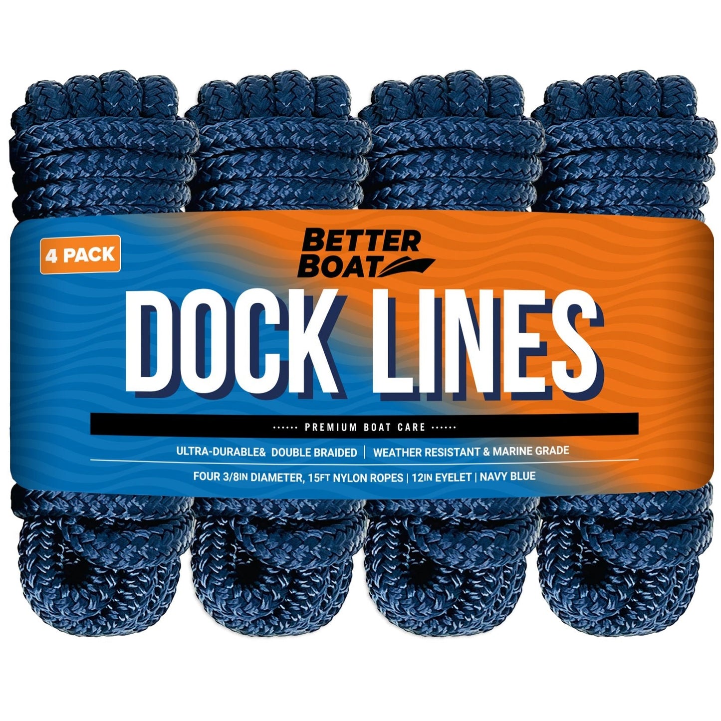 Better Boat - 3/8" Dock Lines 15FT - Angler's Pro Tackle & Outdoors