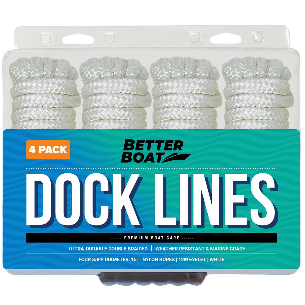 Better Boat - 3/8" Dock Lines 15FT - Angler's Pro Tackle & Outdoors