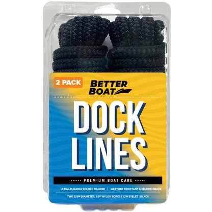 Better Boat - 3/8" Dock Lines 15FT - Angler's Pro Tackle & Outdoors