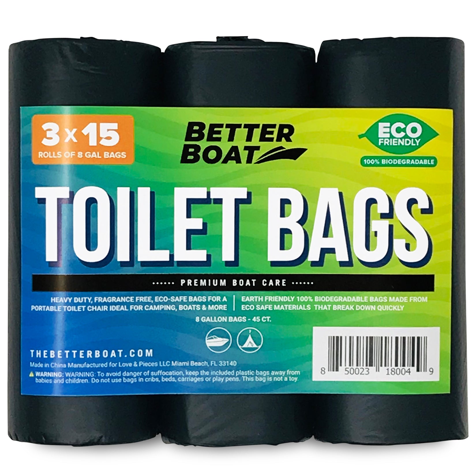 Better Boat - 45 Portable Toilet Bags - Angler's Pro Tackle & Outdoors